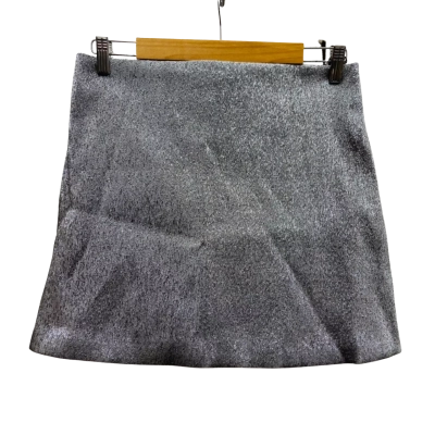 H&M Womens  Size 12-14 Mini Skirt Silver RRP Approx $25.00