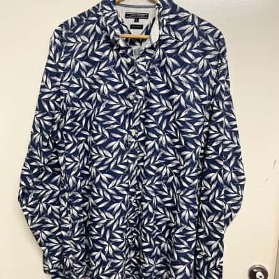 Tommy Hilfiger Men's Size XL Long Sleeve Top Blue 