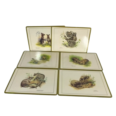 Australian animals Place Mats with cork backing  