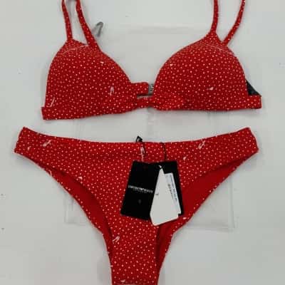 Emporio Armani Womens Size L Polka Dot / Red (12)