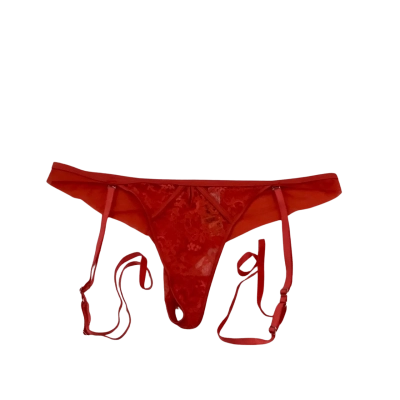 BNWT Bras N Things Womens  Size 18 G-String Underwear with Suspenders Red   HTH1