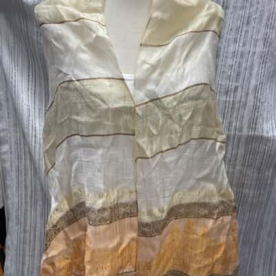 100% CAMBODIAN SILK Women’s  Size One Size Scarf 