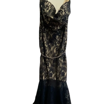 L'Amour  Womens  Size 16 Blue  mermaid Dress 