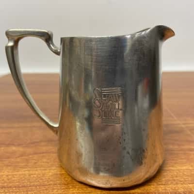 Vintage Shaw Savill Line silver plated milk jug