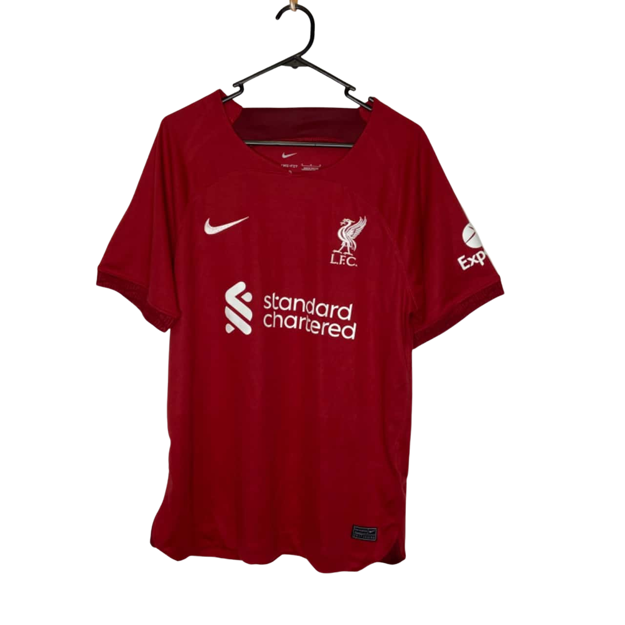 Nike Dri-Fit Mens Size M Liverpool FC #11 M.Salah Short Sleeve Red (s)