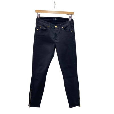 For All Mankind Womens  Size 29 Skinny Leg Pants Black  
