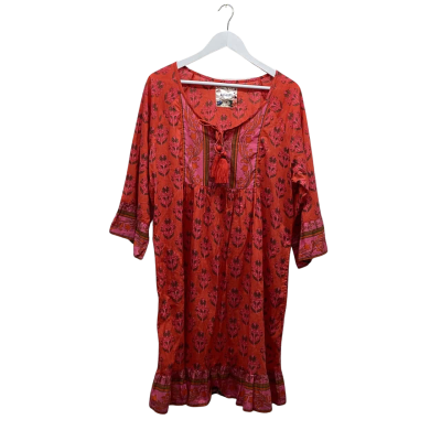 LULALIFE One Size Beautiful Bright Cotton Dress 