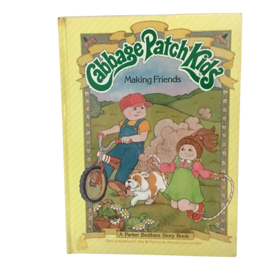 Vintage Cabbage Patch Kids Making Friends Hard Cover Book