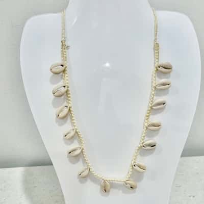 Boho Shell Necklace & 2 Shell Bracelets