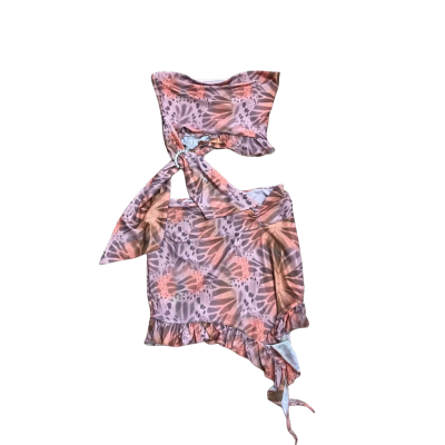 Outcast Exclusives Pink & Orange Animal Print 2pcs Set Size S