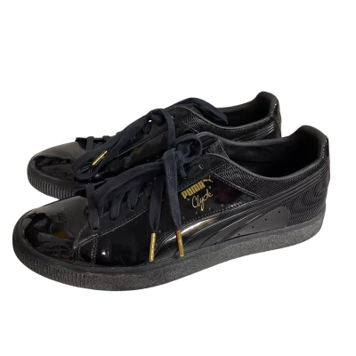 Puma Mens  Size 10 Clyde Wraith Sneakers Black