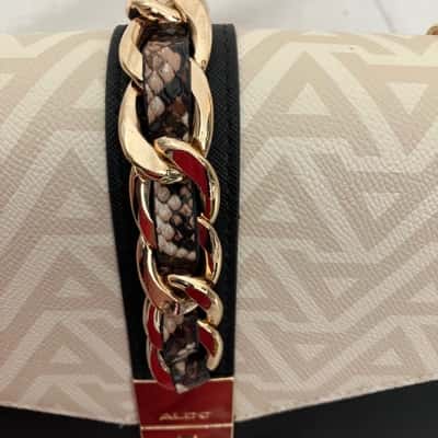 ALDOA  Womens Beige / Black  / Cream Handbag