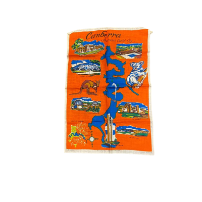 Canberra ACT Landmarks Tea Towel 