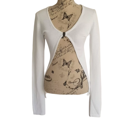 One Mile  Womens  Size M Longline Cardigan White BN