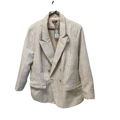 Brand New - Autograph Suit Jacket - Womens - Size 20 - Beige / Checked 
