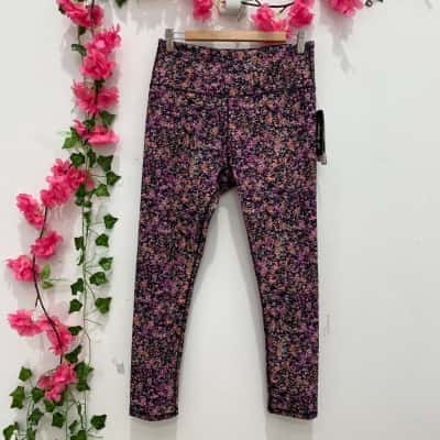 Vogo Womens Slim Fit Pants Size L Black  / Multicoloured 