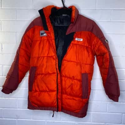 Puma Unisex  Size S Puffer Jacket Maroon / Red The Original Authentic Sportswear