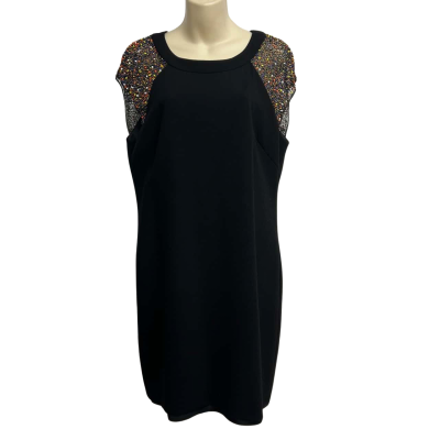 Trina Turk Size M/L Black Beaded Dress 