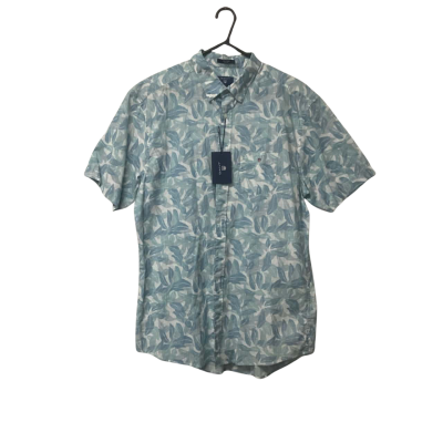 Mens Gant Size XL Blue/Pattern/ White Button Up Shirt