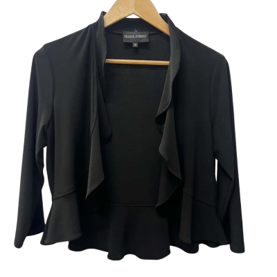 Frank Lyman Bolero Jacket  Size 12 Black  