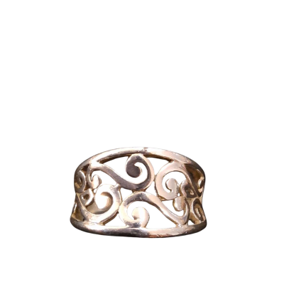  Womens Filagree Ring  925 Silver 