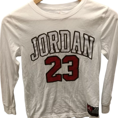 1x Jordan Air Hooded Jumper & 1x long sleeve shirt Size 10-12yrs