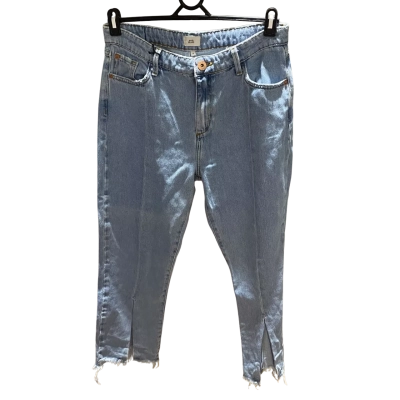 River Island Womens  Size 14 Bleached Jeans Blue 