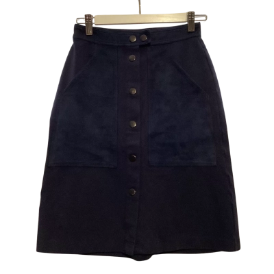 Witchery Womens  Size 6 High Waist Skirt Navy Blue 