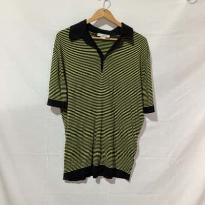 John Smedley knit polo shirt, size L.