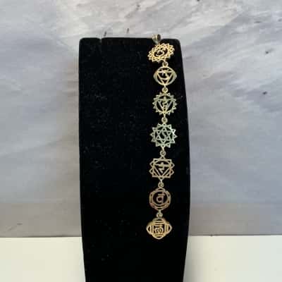 Handmade Brass 7 Chakra Pendant 