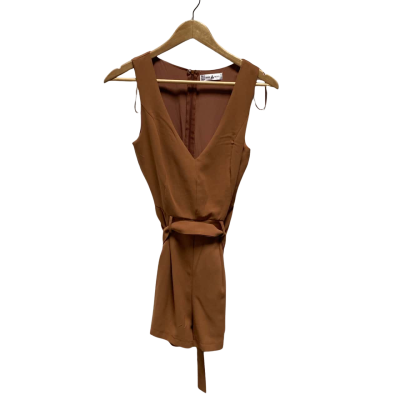 Minx & Moss Womens  Size 8 Brown Playsuit 