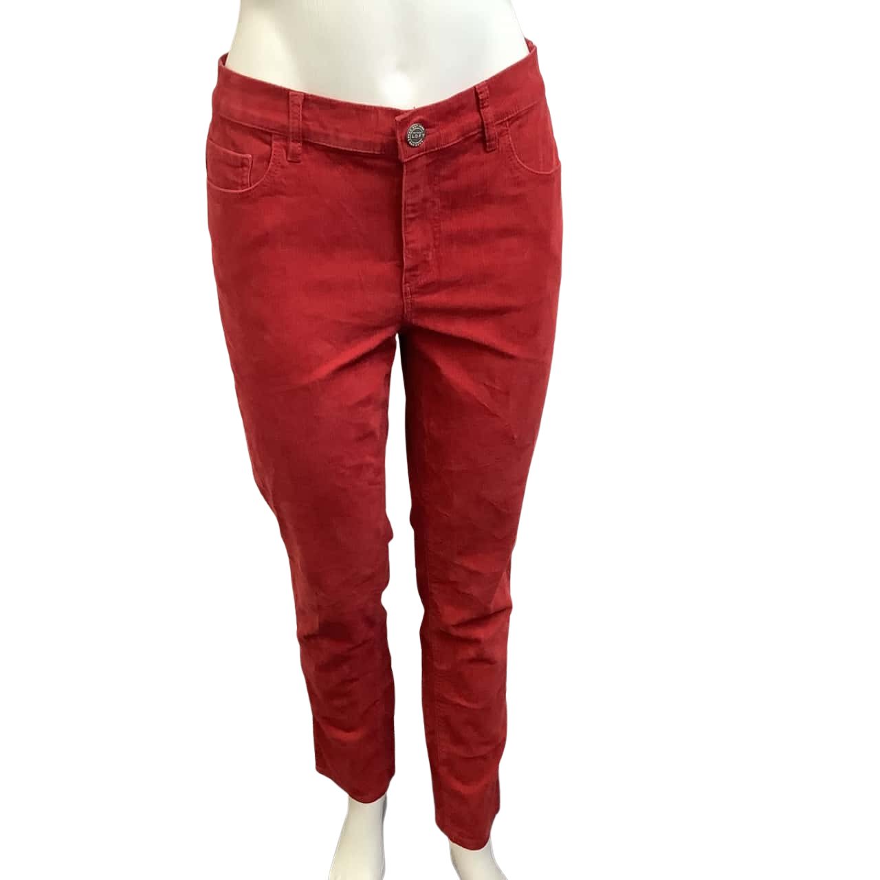 Loft Womens Size 10 Corduroy Pants Russet(s)