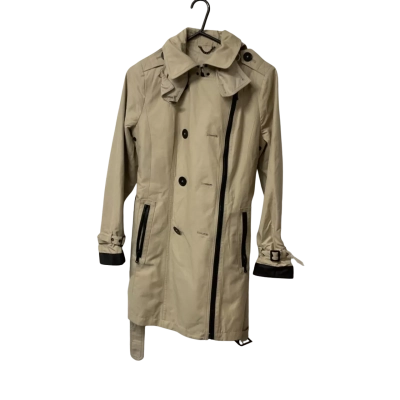 Womens London Fog Size S Trench Coat Beige 