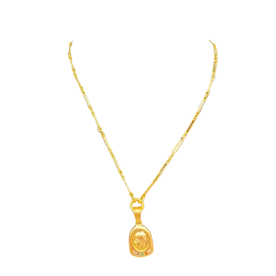  Womens Necklace Gold-plated Sterling Silver