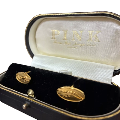 Thomas Pink Mens Cufflinks Gold Plated