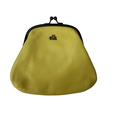 ELK Leather Clutch Yellow 