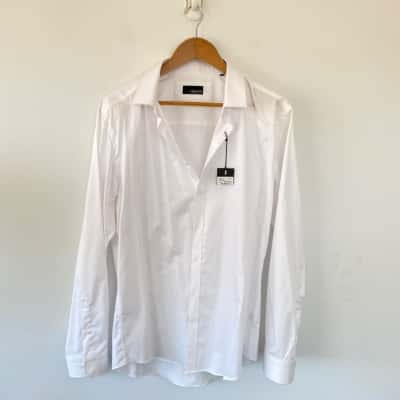 Gibson A Different Fit White Long Sleeve Shirt  Size 43 