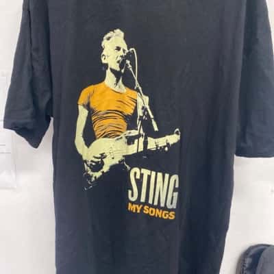  Sting my songs tour Mens  Size XXXL Black t shirt 