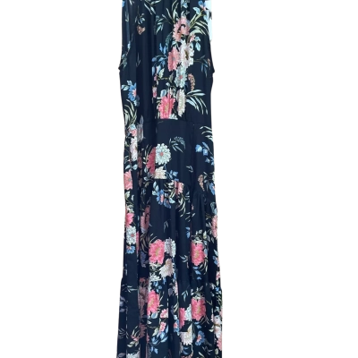  Womens  Size 8 Floral Dress Black  