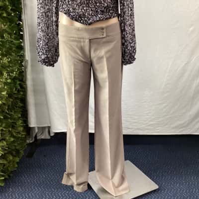 Witchery Womens  Size 10 Casual Pants Beige 
