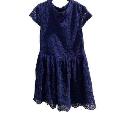 Origami Kids Dresses & Skirts Navy Blue Lace Overlay Formal Dress Size 12  RRP $74.95
