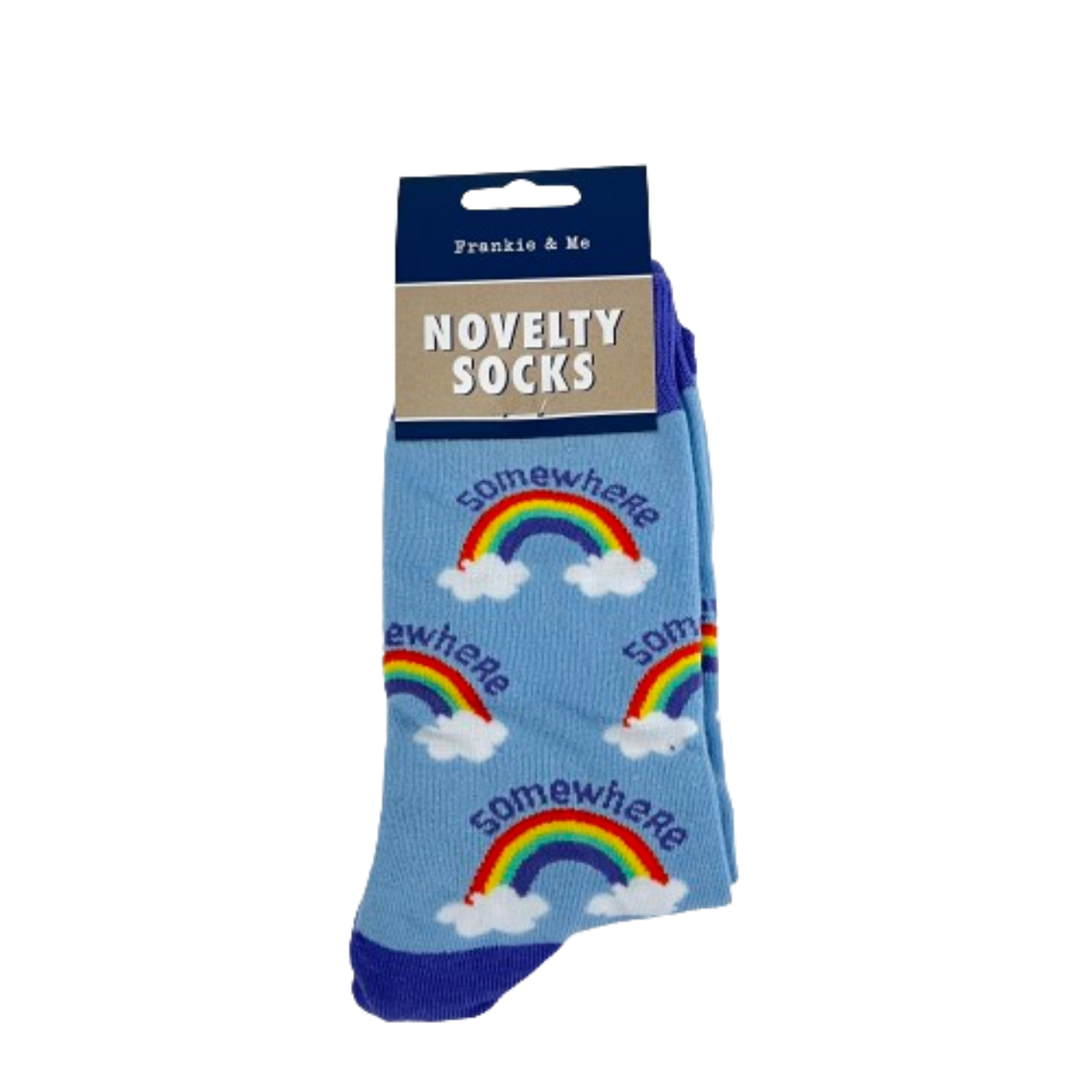 New Frankie & Me Unisex Novelty Socks One Size Fits Most Somewhere