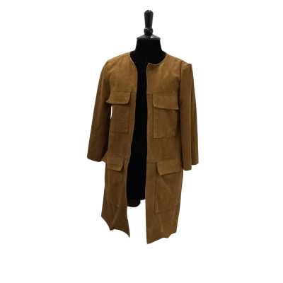 H&M Womens  Size XS Open Jacket Brown 