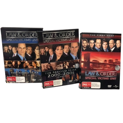 Law and order 1st,2nd and 3rd year Dvd bundle Pal 2,4,5