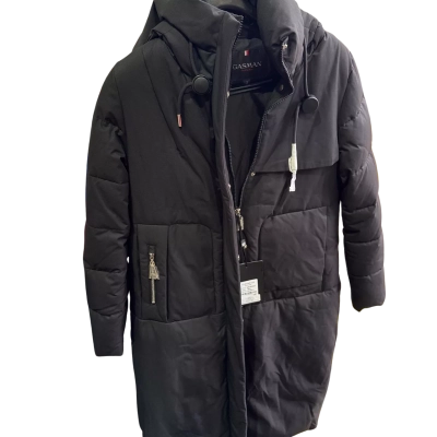 Gazman Mens  Size L Long Black Puffer Jacket brand new with tag 