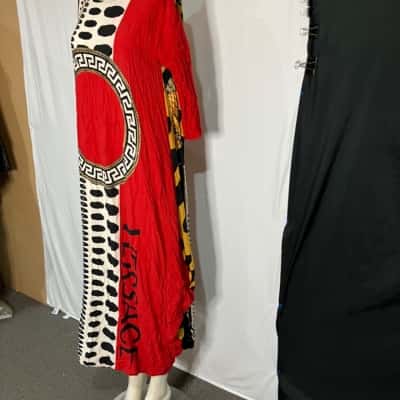 M.K.W   Size L Short Sleeve Dress  Multicoloured Women's