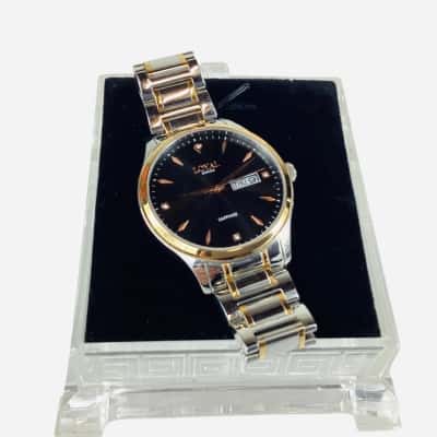  Loyal Enigma Two-Tone Men's Watch - Black Dial Sapphire Glass 
