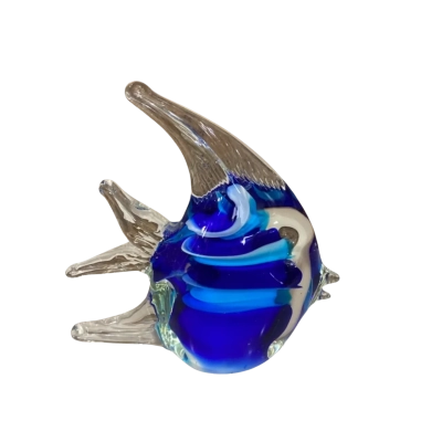 Ken Jasper Blue Fish Hand Blown