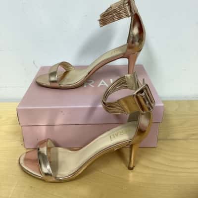 Verali Rose Gold Patent Synthetic Party Heel Shoes Size 9