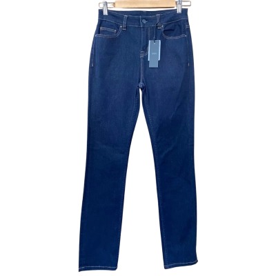 Saba Indigo Blue Straight Leg High Rise Jeans Size 25